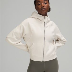 Lululemon Scuba Oversized Full Zip White Opal